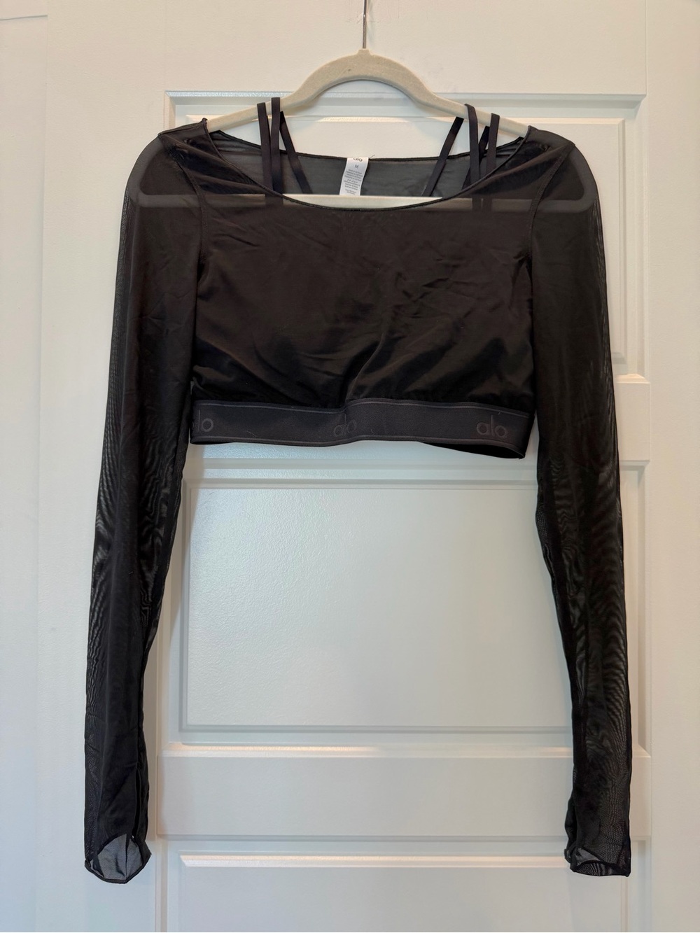 Alo Black Workout Top Size M